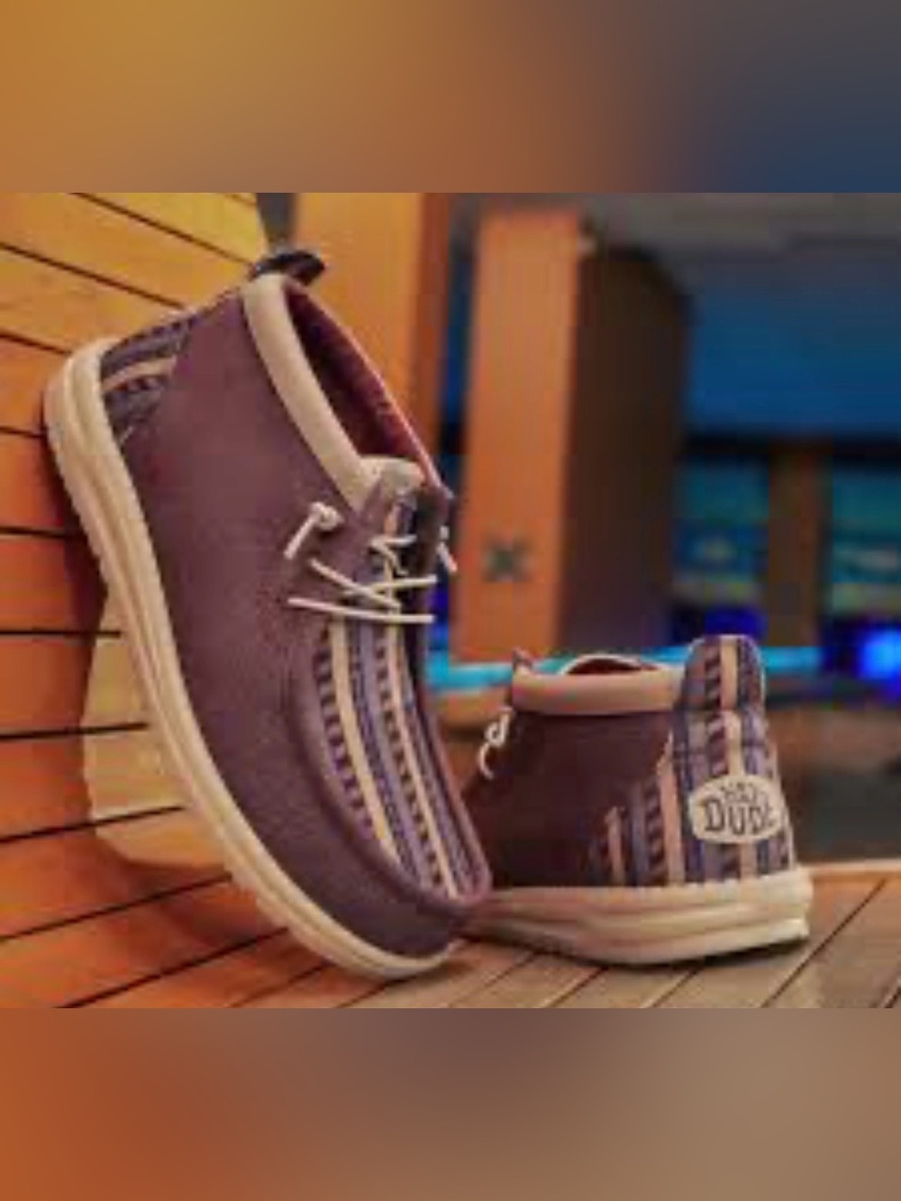Hey Dude Brown and Cream Casual Slip-On Loafers